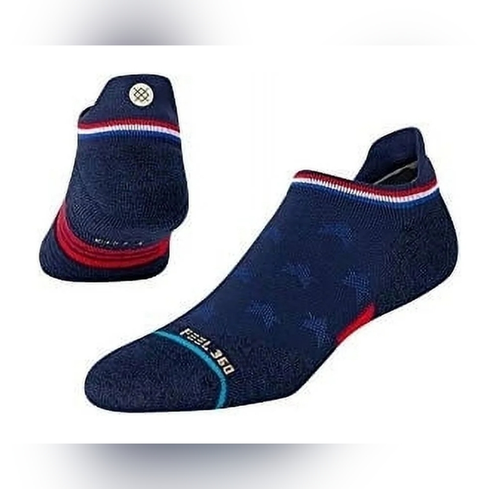 Stance Athletic Blue and Red Socks Performance Comfort
